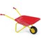 Red Kids Wheelbarrow 35 Lb Capacity All-Terrain Durable Metal Tray